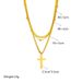 new simple multi layer cross pendant titanium steel metal hip hop fashion all match niche necklace_ipsvogv.com