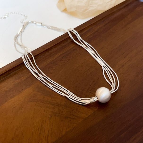 Fashionable Round Ball Multi-layer Necklace With Niche Design, New Clavicle Chain, Personalized And Cool Style, Neck_ipsvogv.com
