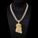 Personalized religious belief diamond pendant street all match alloy Cuban chain set niche hip hop pendant necklace_ipsvogv.com