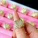 Women's Heart-Shaped Zircon Ring - Hip Hop Fashion Jewelry, Cubic Zirconia Studded, Gold & Silver Ring Jewelry_ipsvogv.com