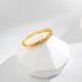 Gold-Plated Copper Light Luxury New Minimalist Style Gold Color Stackable Simple High-End Open Ring Ins_ipsvogv.com