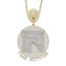 Men's Hip Hop Lion Pendant Necklace - Fear Nothing Statement Jewelry With Zircon Accents, Adjustable 51-80cm Chain (Silver/Gold Two-Tone Options)_ipsvogv.com