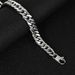 Ins Simple Trendy 11MM Cuban Chain Hip Hop Rap Titanium Steel Men's Versatile Square Buckle Bracelet_ipsvogv.com