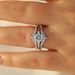 Exquisite Three Piece Set, Platinum With Zirconia, Women's Diamond Ring, Simple And Creative Love Ring_ipsvogv.com