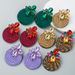 Fashionable And Trendy Exaggerated Earrings, Alloy Colored Rhinestone Polyester Elastic Thread Woven Round Earrings_ipsvogv.com