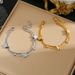 Hot Selling Titanium Steel Women's Light Luxury Personalized Double-layer Butterfly Frosted Bracelet, Snake Bone Chain,_ipsvogv.com