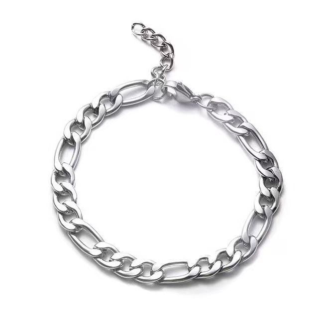 Stainless 3.2mm NK Flat Bracelet Men's Titanium Steel Jewelry_ipsvogv.com