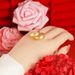 Eight Pointed Star Sand Gold High-end Earrings, Women's Style, Light Luxury, Fashionable, Simple, Striped, Leaf_ipsvogv.com