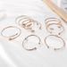 New Personalized Gold Leaf Feather Arrow Shaped Love Opening 10 Piece Set Bracelet_ipsvogv.com