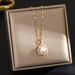 Pearl studded diamond necklace with titanium steel color retention, simple and fashionable, niche design, exquisite ins_ipsvogv.com