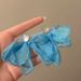 Seaside Super Fairy Atmosphere Fresh Chiffon Flower Earrings Niche Design Tassel High End Earrings Gentle Temperament Earrings_ipsvogv.com