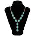 Jewelry Ethnic Style Turquoise Set, Fashionable Punk Metal Chain, Collarbone Necklace Accessory_ipsvogv.com