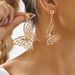 E13158 niche design butterfly high-end feeling light luxury personality irregular geometric lines earrings_ipsvogv.com