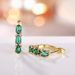 Cao Shi's Are Versatile Luxurious, Exuding A Sense Of Luxury And Sophistication. They Feature Oval Shaped Green Earrings_ipsvogv.com