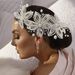 Hot Selling Bridal Headdress, Handmade Claw Chain Leaf Hair Crown, Crystal Flower Light Luxury Heavy Industry Hair Accessories_ipsvogv.com