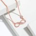hot selling 8 character love infinity necklace high end simple Mobius infinity symbol necklace_ipsvogv.com
