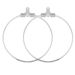 Stainless Steel DIY Hanger Large Accessory Buckle, Anti Allergic Ear Loop, Handmade Accessory, Opening Loop_ipsvogv.com