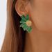 E8418 New Alloy Women's Style Pattern Flower Earrings_ipsvogv.com