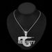 New Sniper Gun SEURITY Letter Small Personality Fried Dough Twists Chain Pendant Jewelry_ipsvogv.com