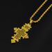 Ethiopian Cross Jewelry Pendant Gold Eritrean Traditional Wedding_ipsvogv.com