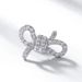 Full Diamond Bow Earrings For Women S925 Silver Inlaid Bright Colored Zirconium Earrings Fashion Light Luxury All Match_ipsvogv.com