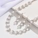 Women’s Jewelry Set Fashion Rhinestone Pearl Bridal Necklace Bracelet Three Piece Jewelry Fashion Full Diamond Earrings Exaggerated_ipsvogv.com