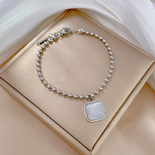 【 Full Body Titanium Steel 】 East Gate Has Personalized Temperament, And The Forest Style Cat's Eye Square Round_ipsvogv.com