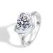 Korean Version Of Fashion Hot Selling One Carat Four Claw Women's Ring, Live Mouth Mosang Stone Ring_ipsvogv.com