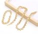 Full Diamond High End Love Heart Shaped Necklace Bracelet Gold Plated Clavicle Chain Necklace_ipsvogv.com