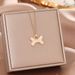 Diamond Studded Cute Letter Bone Titanium Steel For Female Internet Celebrity Hip-hop Versatile Collarbone Chain_ipsvogv.com