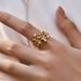Stacked exaggerated personality bracelet open ring shell design bow irregular wide version retro ring_ipsvogv.com