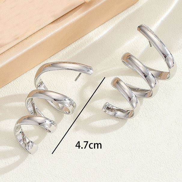 Fashionable Minimalist High-End Metal Earrings With Elegant Temperament_ipsvogv.com