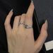 niche Snake Shaped Broken New Design Diamond Zircon Open Ring, Fashionable High-end, Versatile, Layered And Personalized Ring, High-end, Versatile,_ipsvogv.com