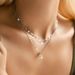 Chain Necklaces New Product S925 Sterling Silver Star And Moon Double Layer Necklace Versatile Light Luxury Female Niche Design Clavicle Chain_ipsvogv.com