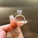 Pure Silver 7 * 10mm Ice Flower Cut High Carbon Diamond Ring, Fashionable And Luxurious Style, 3.5-carat Ring_ipsvogv.com