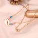 Jewelry Minimalist Ethnic Style Seashell Necklace, Versatile For Women's Personality, Contrasting Color Beige Beads,_ipsvogv.com