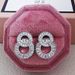 Zircon micro setting geometric Double Round Earrings temperament simple super flash Earrings Fashion Circle Earrings women e5609_ipsvogv.com