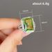 Cao Shi, An Internet Celebrity, Live Streamed A Simulated Princess Square Diamond Olive Green Zircon With Fashionable_ipsvogv.com