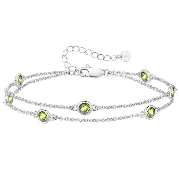 Women's Jewelry Birthday Stone Bracelet Adjustable Chain Bracelet Fashionable Women's Gift Jewelry_ipsvogv.com