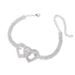 Personalized And Trendy Double Heart Anklet With Full Diamond Sparkling Beach Anklet, Popular Accessory For Women_ipsvogv.com