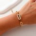 Women's Jewelry Ins Simple Fashion Handmade Chain Stainless Steel Necklace Female Retro K Gold Plated Bracelet Jewelry_ipsvogv.com