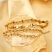Women's Jewelry Personality Titanium Steel Electroplating K Color Preserving Bracelet Female Metal Fashionable Ins Oval Bracelet_ipsvogv.com