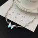 Gradient Butterfly Pendant, Women's Collarbone Chain, Choker, Light Luxury, Niche, Simple Temperament, High-end_ipsvogv.com