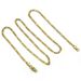 Creative New Product Men's Hip Hop Stainless Steel Three Short and One Long Thin Gold Chain Necklace_ipsvogv.com