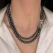 Shi Jia's Double-layer Stacked Pearl Necklace For Women, Light Luxury, Niche, High-end, Atmospheric Collarbone Necklace,_ipsvogv.com
