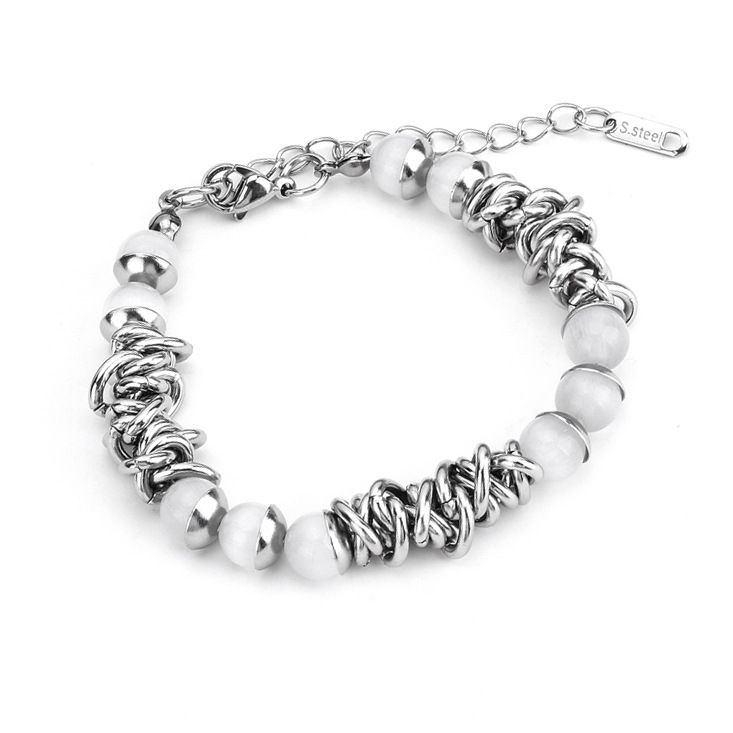 Bracelet For Men, Light Luxury Niche High-end Exquisite Women's Cat's Eye Stone Titanium Steel Non-fading Unisex Jewelry_ipsvogv.com