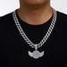 New Full Diamond Wing Alloy Pendant Hip-Hop Cuban Tennis Twist Chain_ipsvogv.com