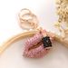 New European And American Diamond Lipstick Pendant Metal Keychain 3D Lipstick Bag Keychain Small Gift_ipsvogv.com