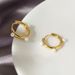 Sterg Sier Pearl Circle Ear Buckle High-grade Light Female Niche All-match Electroplated Gold-plated Earrings_ipsvogv.com