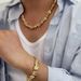 Punk Style Liquid Metal Pleated Necklace For Women's Fashion, Irregular Lava Chain, Collarbone Collar_ipsvogv.com